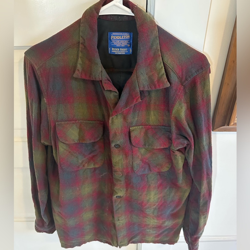 Pendleton Rider shirt Men’s M. Well worn